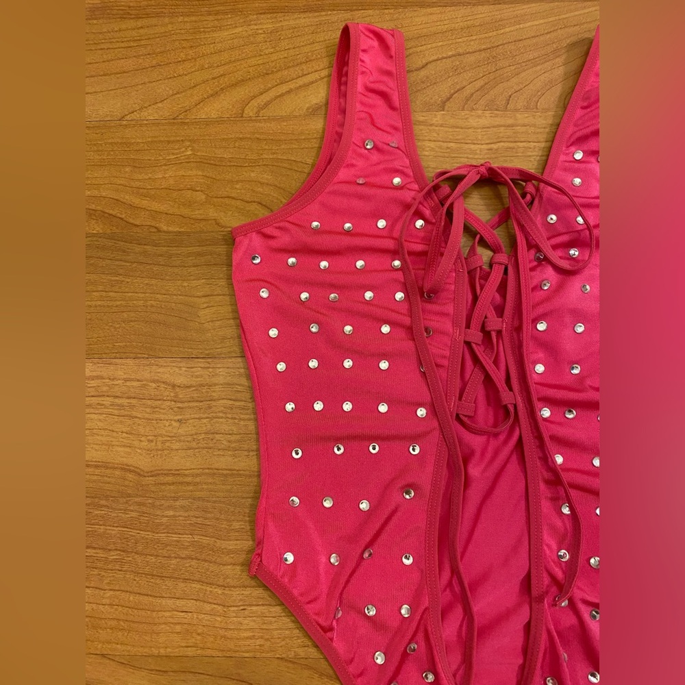 Barbie Pink Rhinestone Bodysuit - Picture 5 of 8